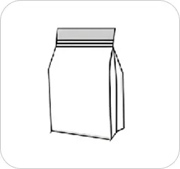 Zipper Block-bottom Bag