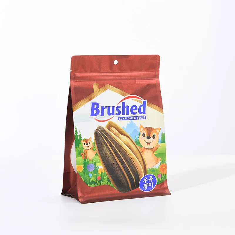 Eight-side seal food bag size chart