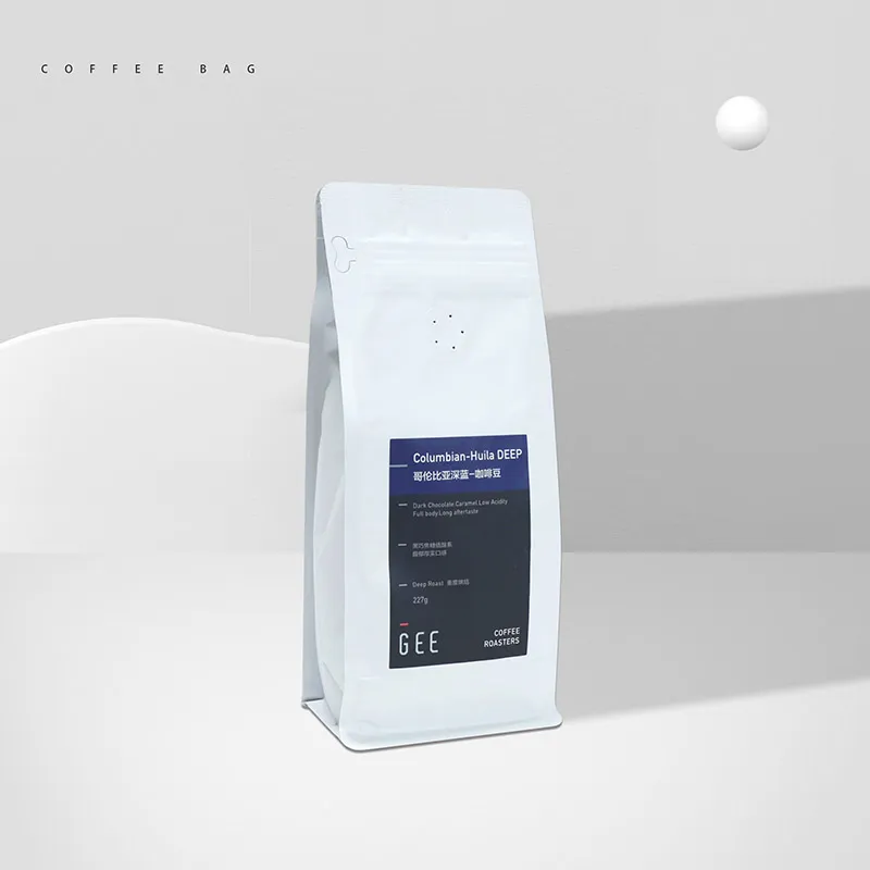 Eight-side seal coffee bag size chart