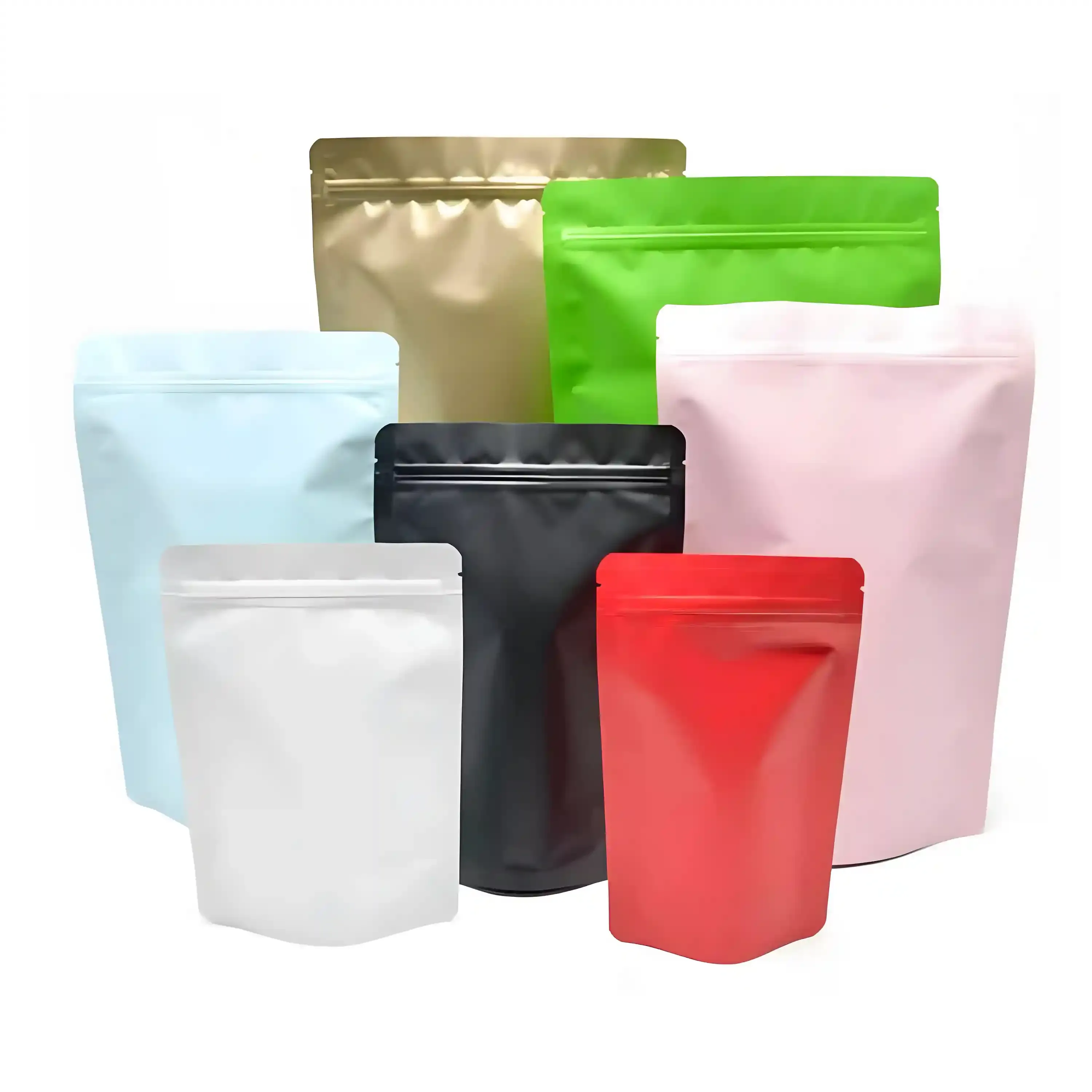 Stand-up coffee pouch size chart