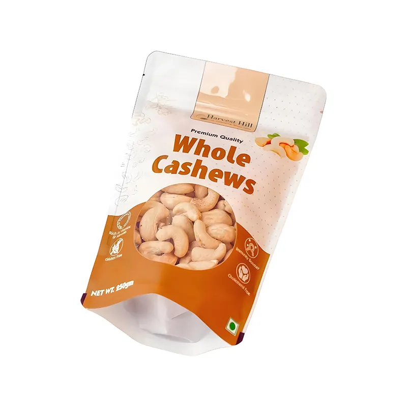 Stand-up food pouch size chart